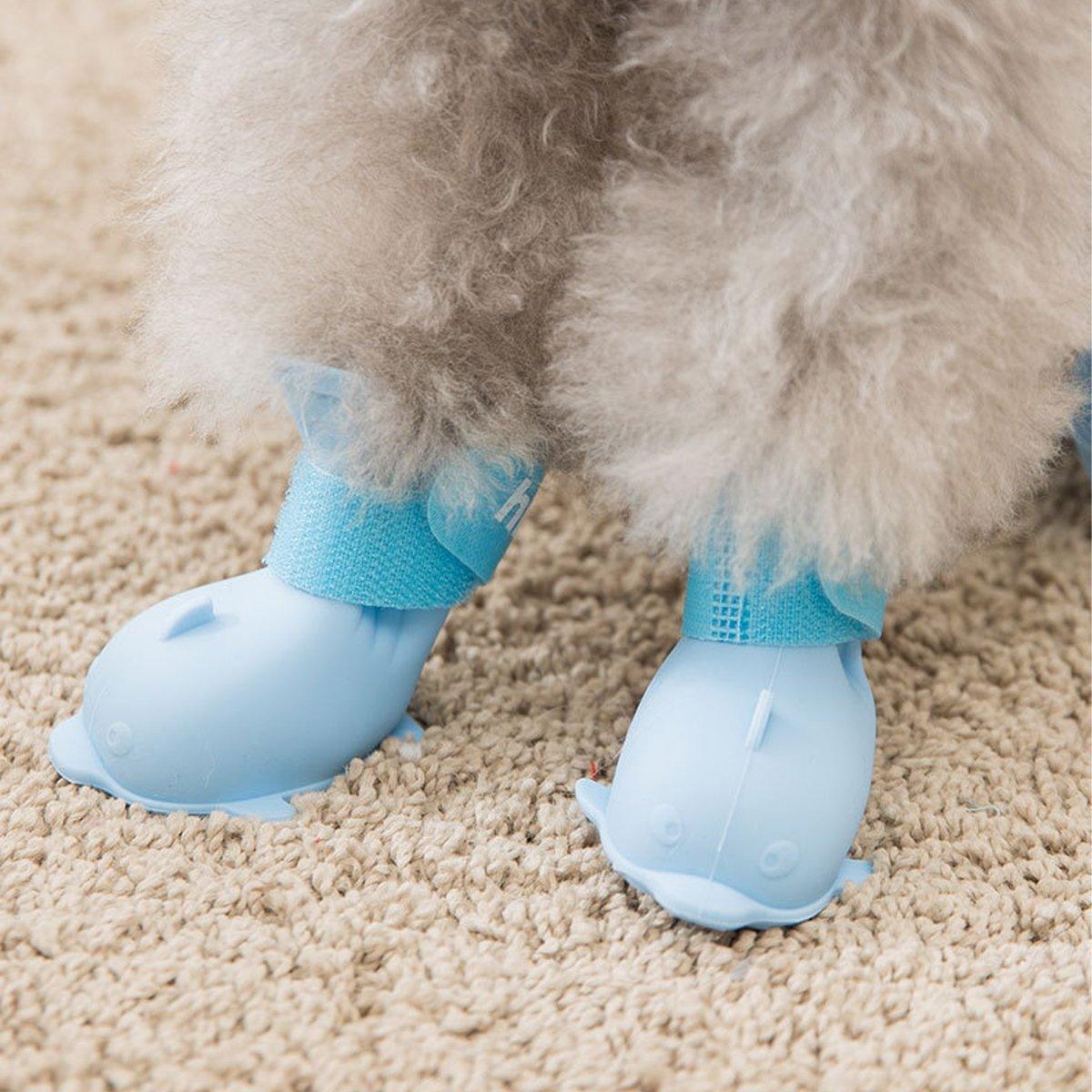 Waterproof  Cartoon Puppy Dog Shoes Pet Rain Boots