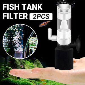 Compact Mini Internal Fish Tank Filter - Pneumatic Water Filter