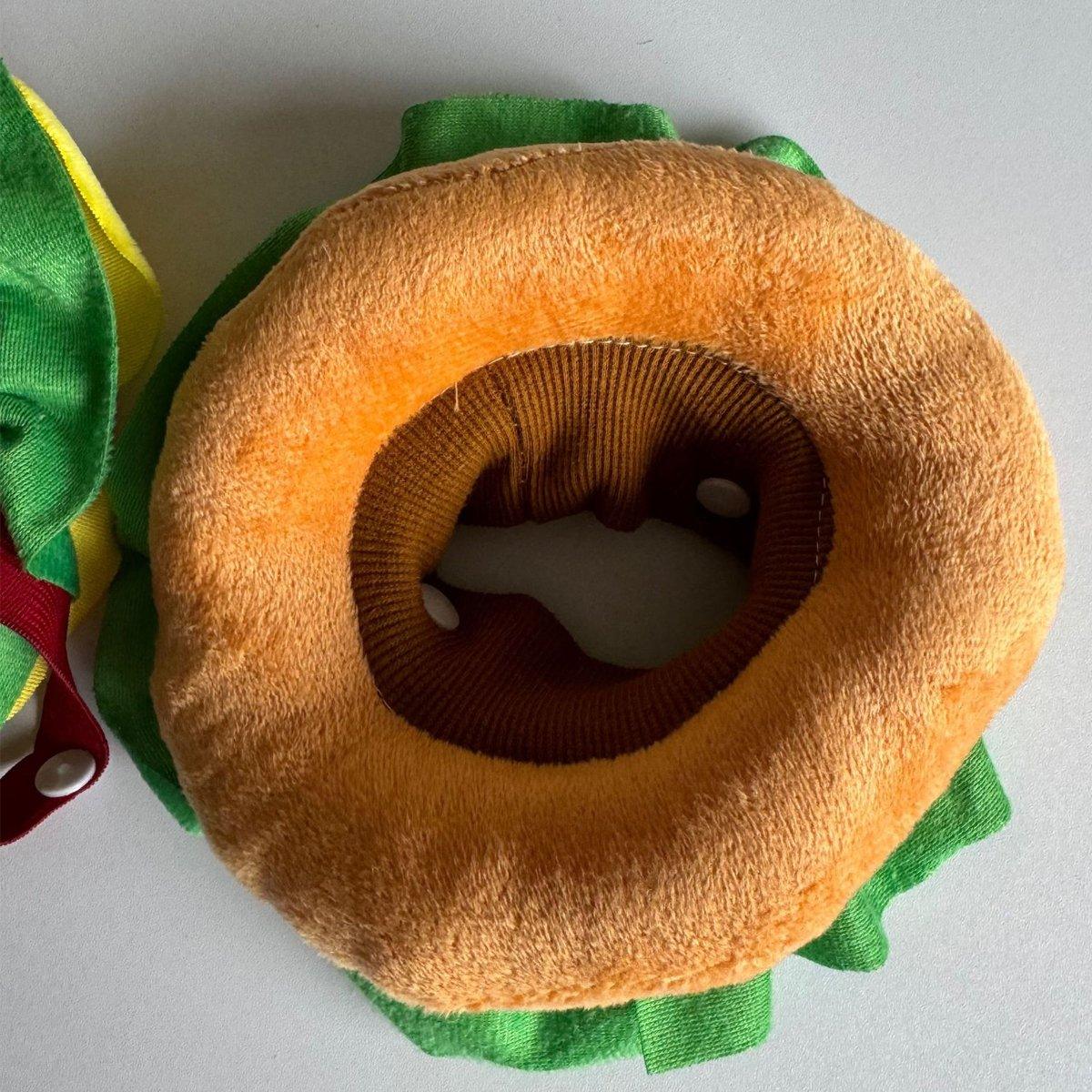 Pet Hamburger Headgear for Cats & Small Dogs