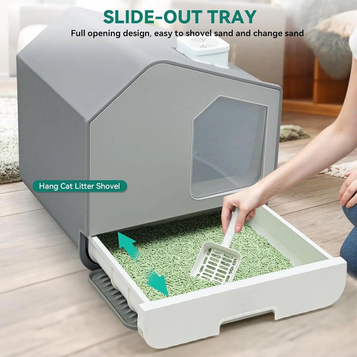 Cat Litter Box Anti-splash Large Fully Enclosed Drawer Type Cat Toilet