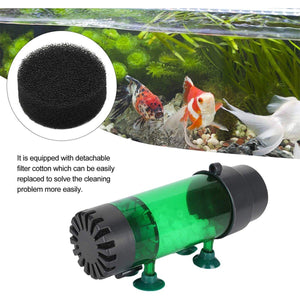 Internal Fish Tank Fluidized Bed Filter Oxygen Supply Bio Sponge Filters with Suction Cup