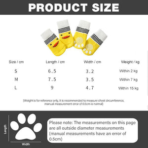 Dog Socks Non-Slip Grip Slip Anti-Skid S M L - Puppy Cat Pet Shoes Slippers