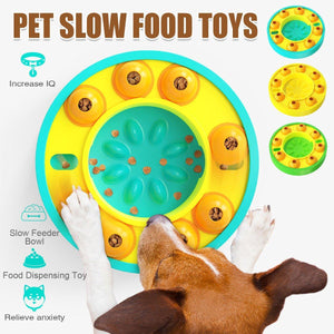 Slow Food Leakage Cat and Dog Bowl Hidden Food Toy for Mental Stimulation