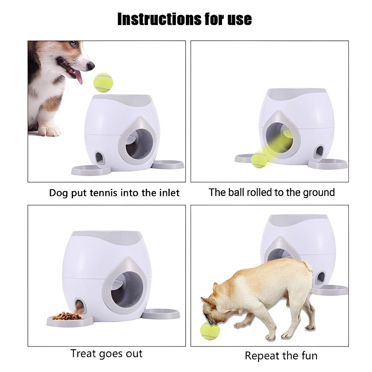 Automatic Ball Roll Out Launcher Interactive Dog Toy