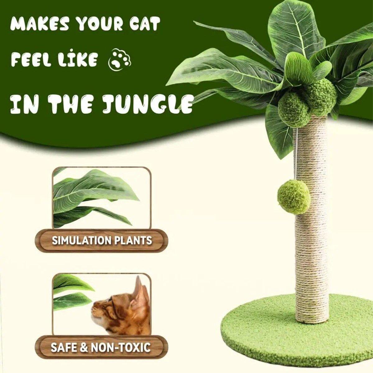 Cat Climbing Frame Coconut Tree Cat Climbing Column Toy