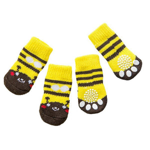 Dog Socks Non-Slip Grip Slip Anti-Skid S M L - Puppy Cat Pet Shoes Slippers