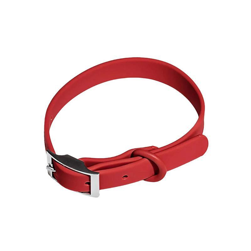 PVC Waterproof Dog Collar Designer Dog Collars Red