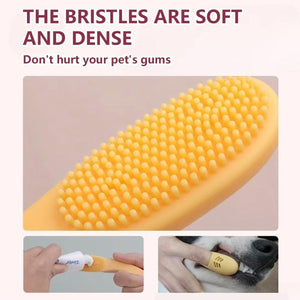 Pet Finger Toothbrush for Dog Cat Puppy Teeth Cleaning Soft Brushing Tool Care