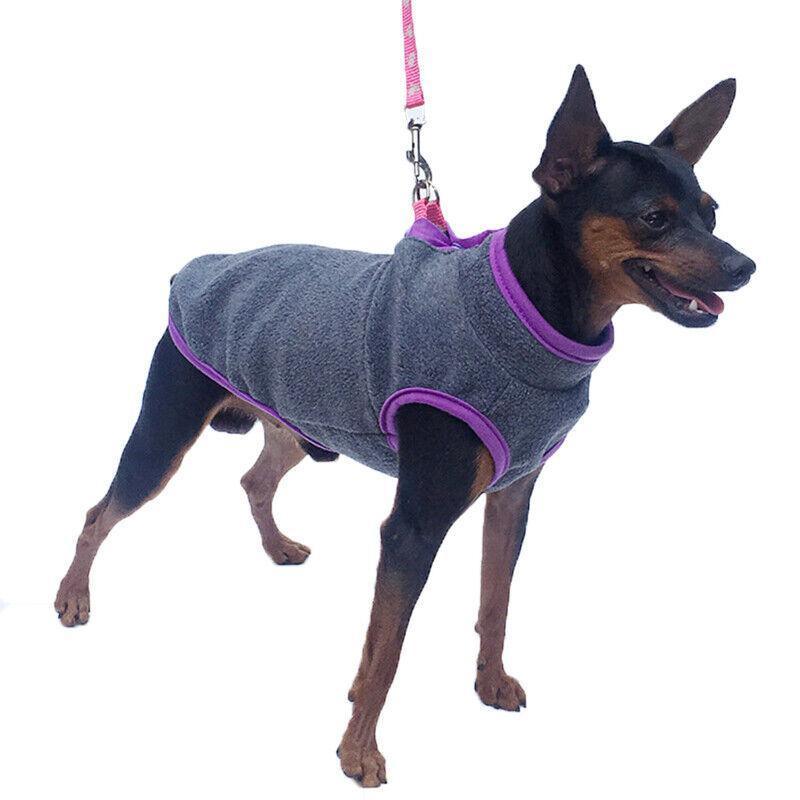 Pet Dog Puppy Winter Warm Fleece Jumper Vest Coat Jacket Apparel Clothes Outdoor