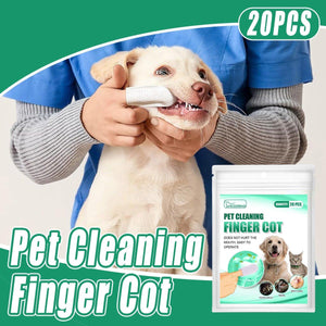 20pcs Maintain Pet Dental Health with Pet Tooth Cleaning Finger Sets