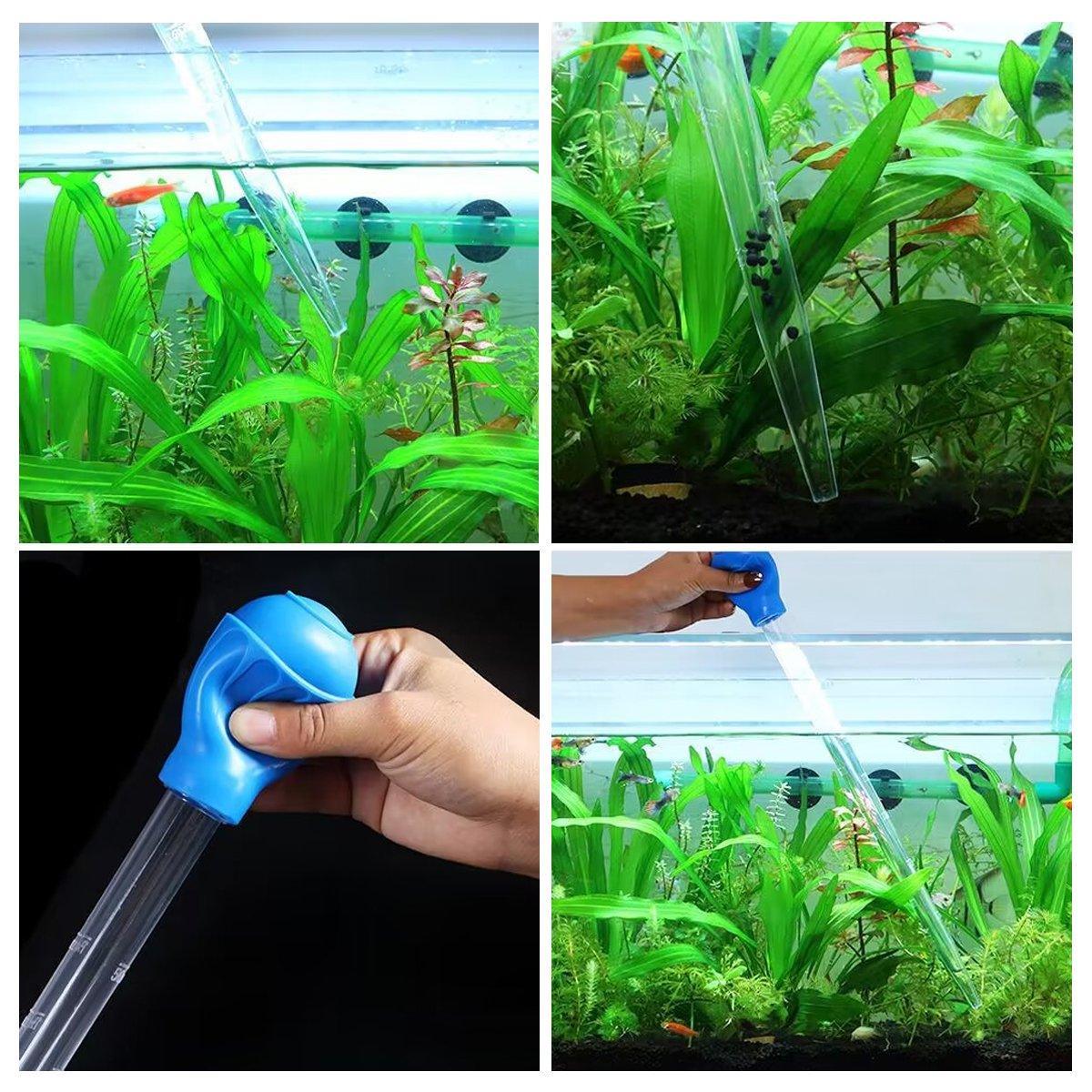 2PCS Efficient Aquarium Maintenance with Fish Tank Cleaning Pipettes