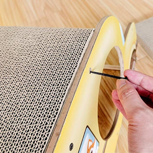 Interactive Car-Shaped Cat Scratching Board for Active Cats