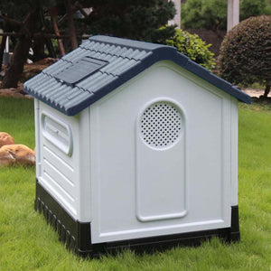 Dog Kennel Four Seasons Sunscreen Rainproof Outdoor Pet Shelter with Toilet