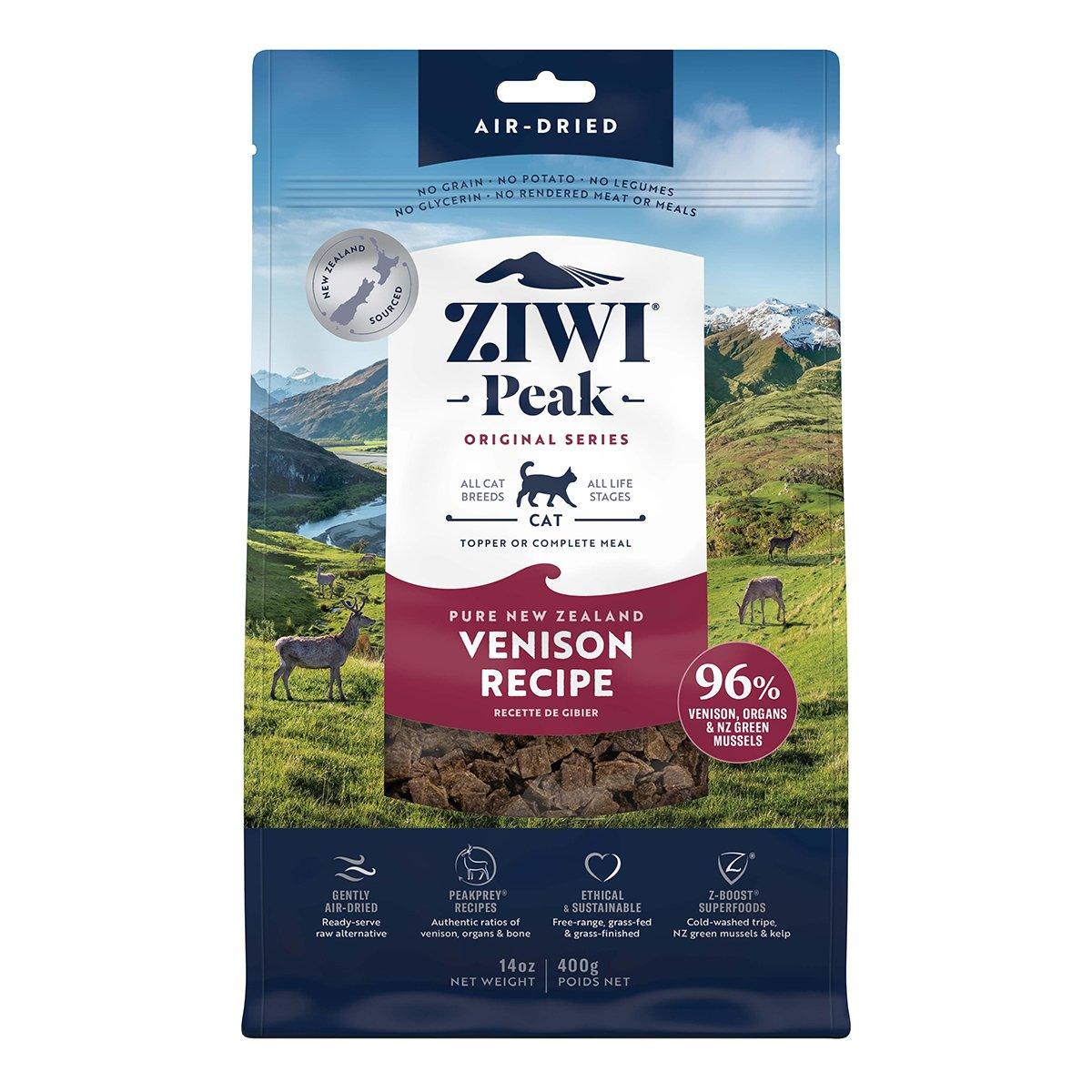 ZIWI Peak Air Dried Cat Food 400g Venison