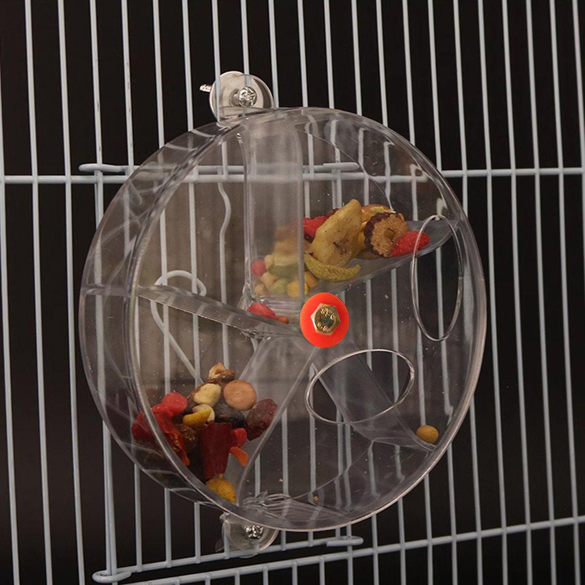 Interactive Parrot Foraging Wheel Toy