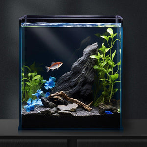 10PCS Black Aquarium Background Sticker Waterproof Fish Tank Film