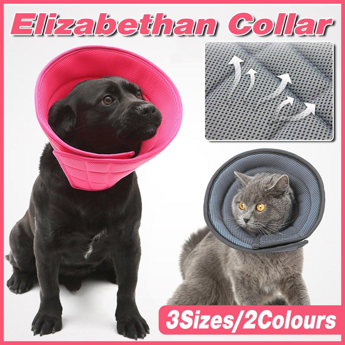 Soft Mesh Elizabeth Collar for Cats & Dogs Comfortable Recovery Protection