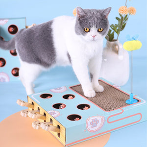 Multifunctional Interactive Cat Toys Corrugated Scratch Board for Cats