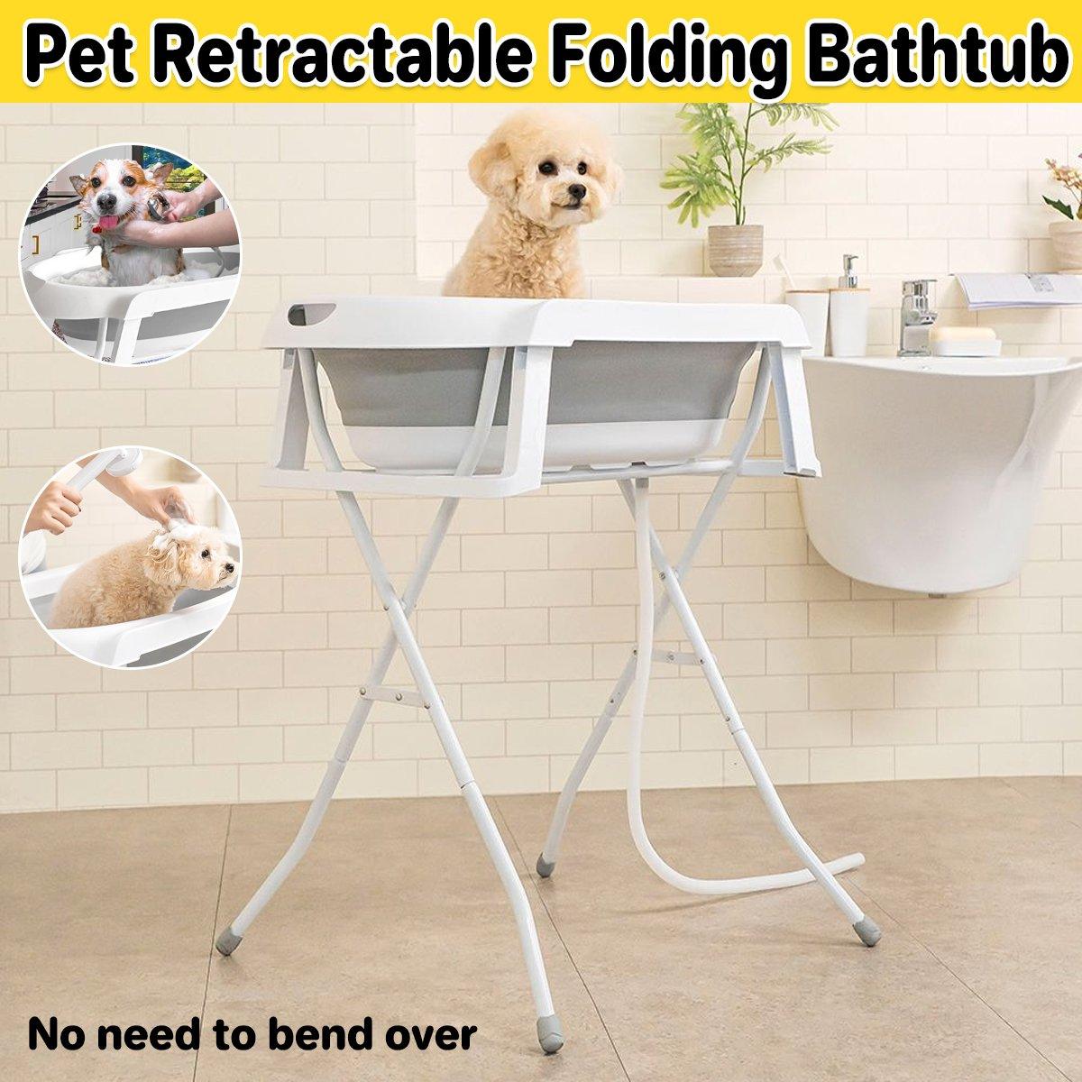 Retractable Folding Pet Bathtub