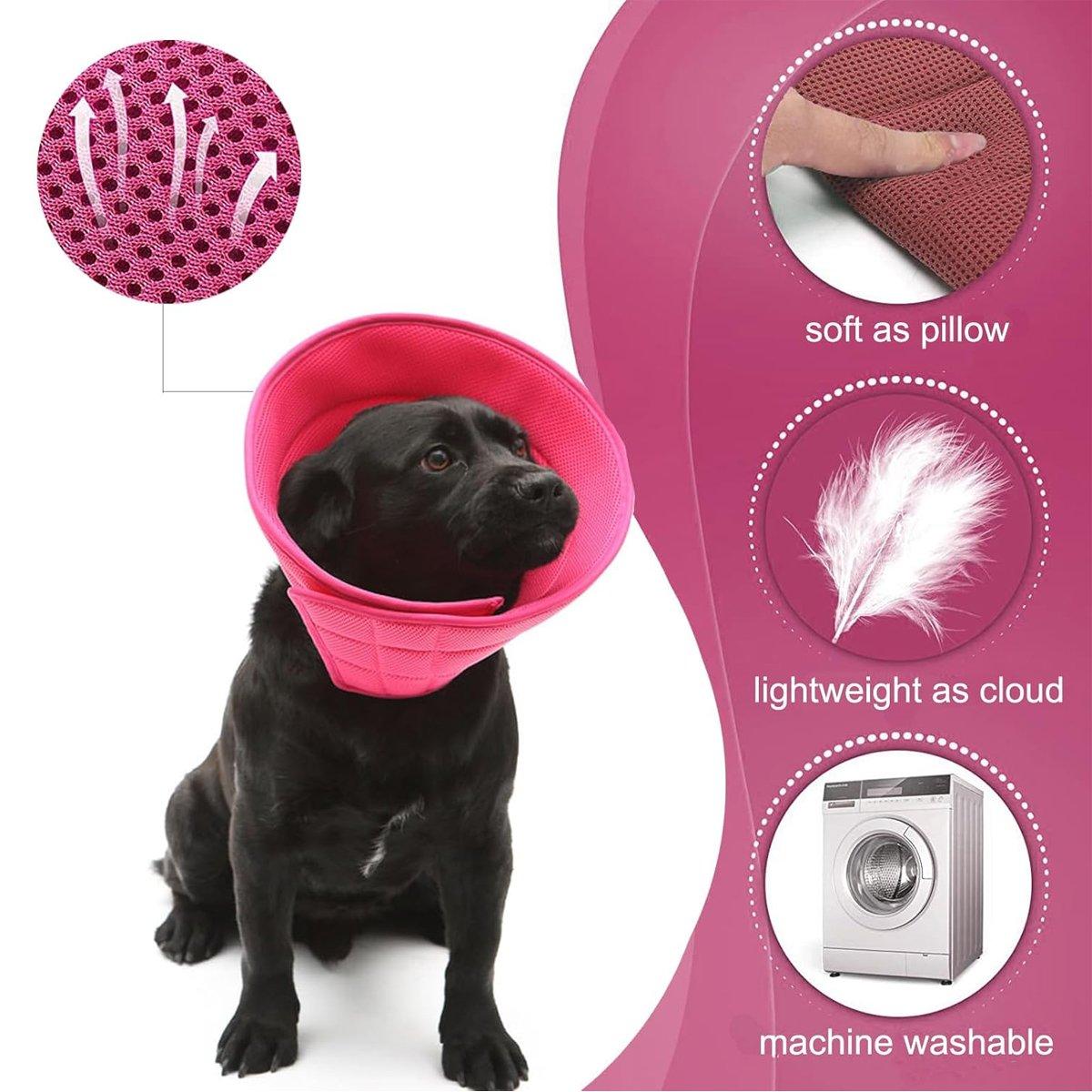 Soft Mesh Elizabeth Collar for Cats & Dogs Comfortable Recovery Protection