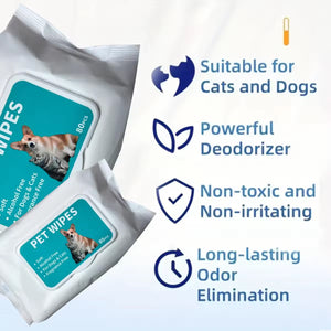 Gentle Ear Care Wipes for Healthy Ears Pet Ear Cleaning Wipes for Dogs and Cats