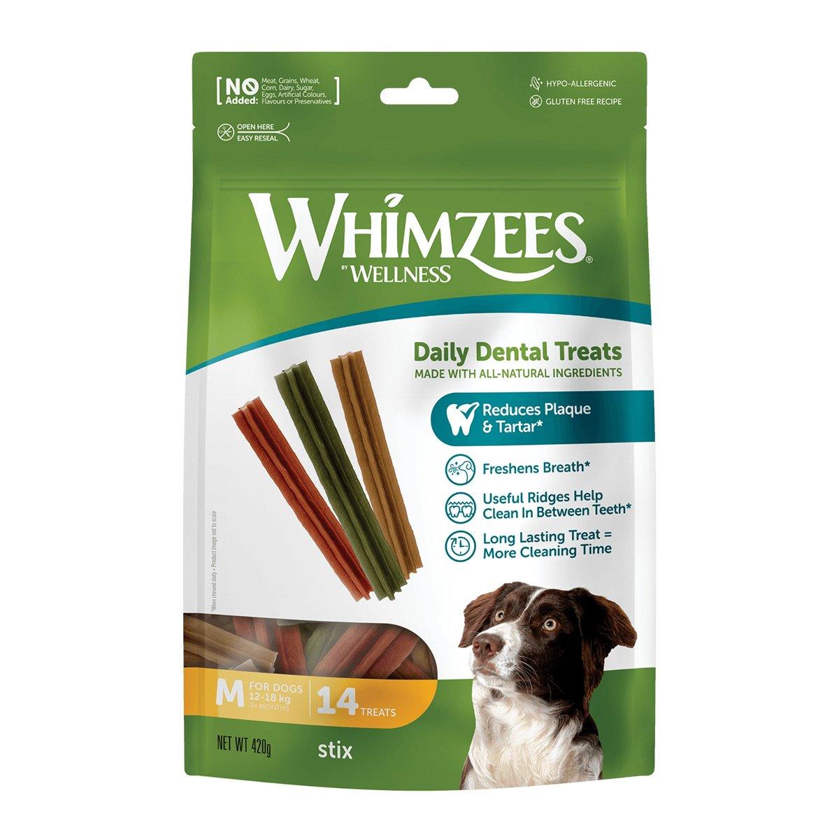 WHIMZEES STIX M VALUE BAG 14'S