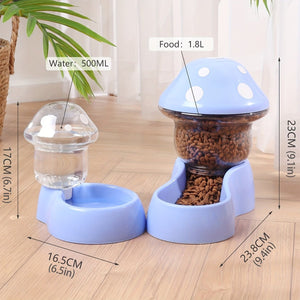 Mushroom Pet Bowl Dual-Use Food & Water Bowl