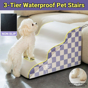 3-Tier Waterproof Pet Stairs