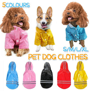 Outdoor Hoodies Jacket Waterproof Pet Dog Clothes Puppy Raincoat Rain Coat