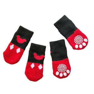 Dog Socks Non-Slip Grip Slip Anti-Skid S M L - Puppy Cat Pet Shoes Slippers