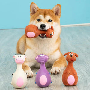 Latex Squeaky Dog Chew Toys 4 Types