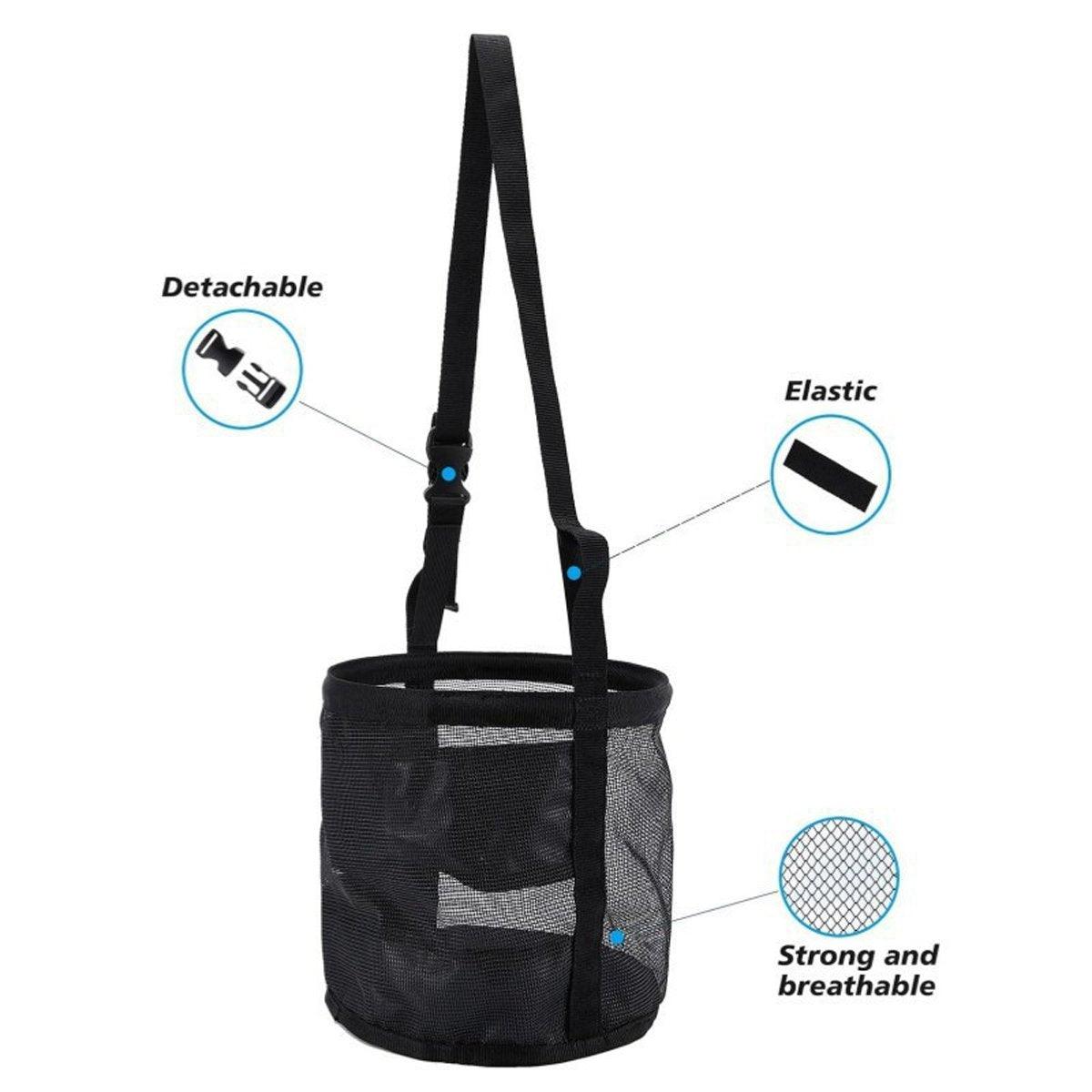 Durable Adjustable Horse Feeding Bag Slow Feed Hay Bag for Travel & Daily Use