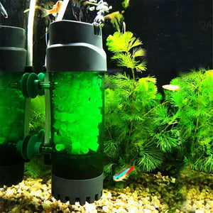 Internal Fish Tank Fluidized Bed Filter Oxygen Supply Bio Sponge Filters with Suction Cup