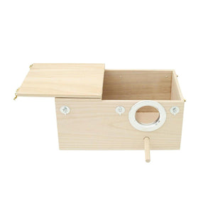 Right Opening Wooden Breeding Box for Small Birds Durable & Spacious