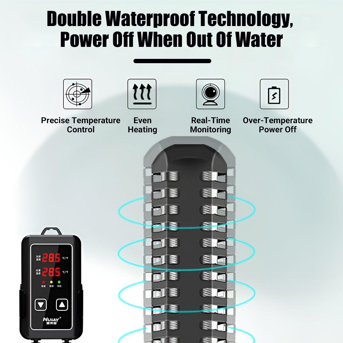 Energy-Efficient 500W Aquarium Heater Fish Tank Heater with Adjustable Thermostat