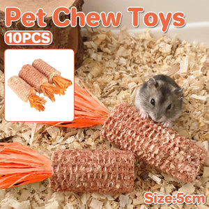 Colorful hamster toys promoting dental health, ideal for small pets like guinea pigs and rabbits