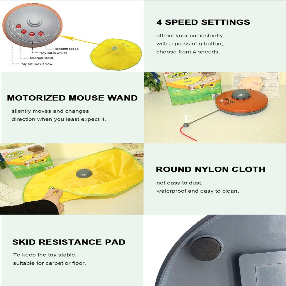 Interactive Cat Toy with Moving Mouse for Engaging Play