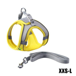 Pet Dog Harness Adjustable Reflective Breathable Outdoor Collars Strap Cat Leash