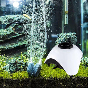 Aquarium Oxygen Pump Quiet Adjustable Bubbler for Fish Tank