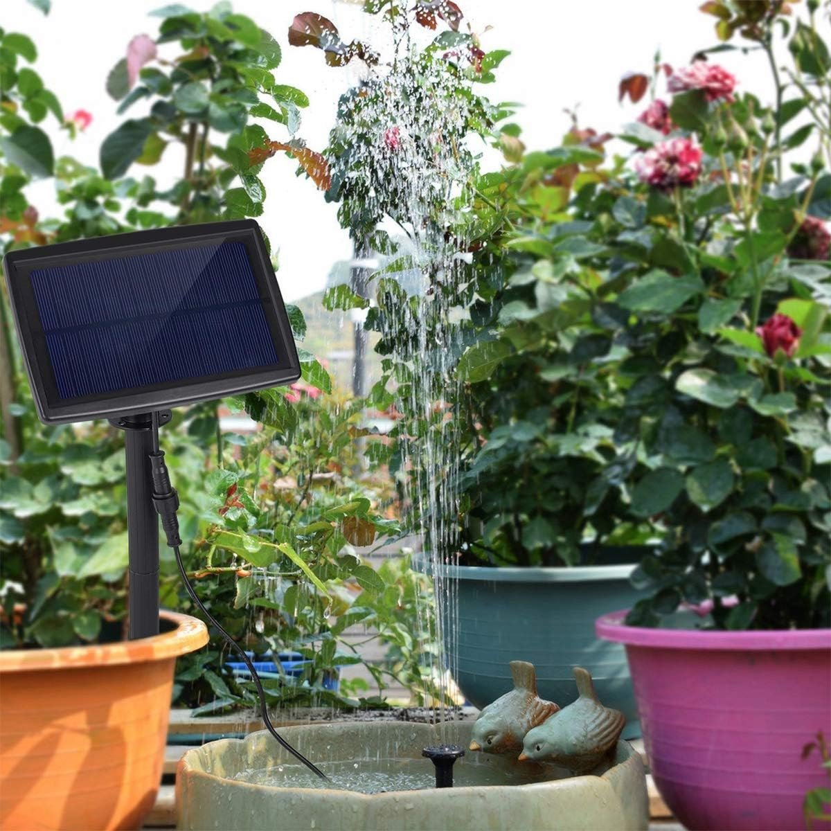 Solar Powered Water Pond with Filter Pump