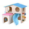 Small Pet Wooden House with Slide & Ladder