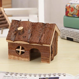 Natural Wood Hamster House S/L