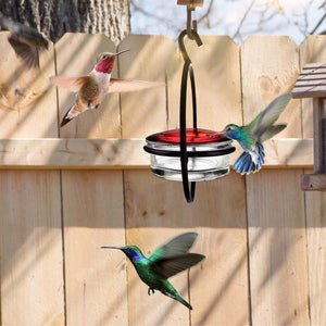 Metal Hummingbird Feeder Simple Design Durable Outdoor Garden Bird Water Feeder