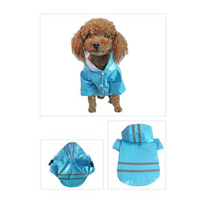 Outdoor Hoodies Jacket Waterproof Pet Dog Clothes Puppy Raincoat Rain Coat