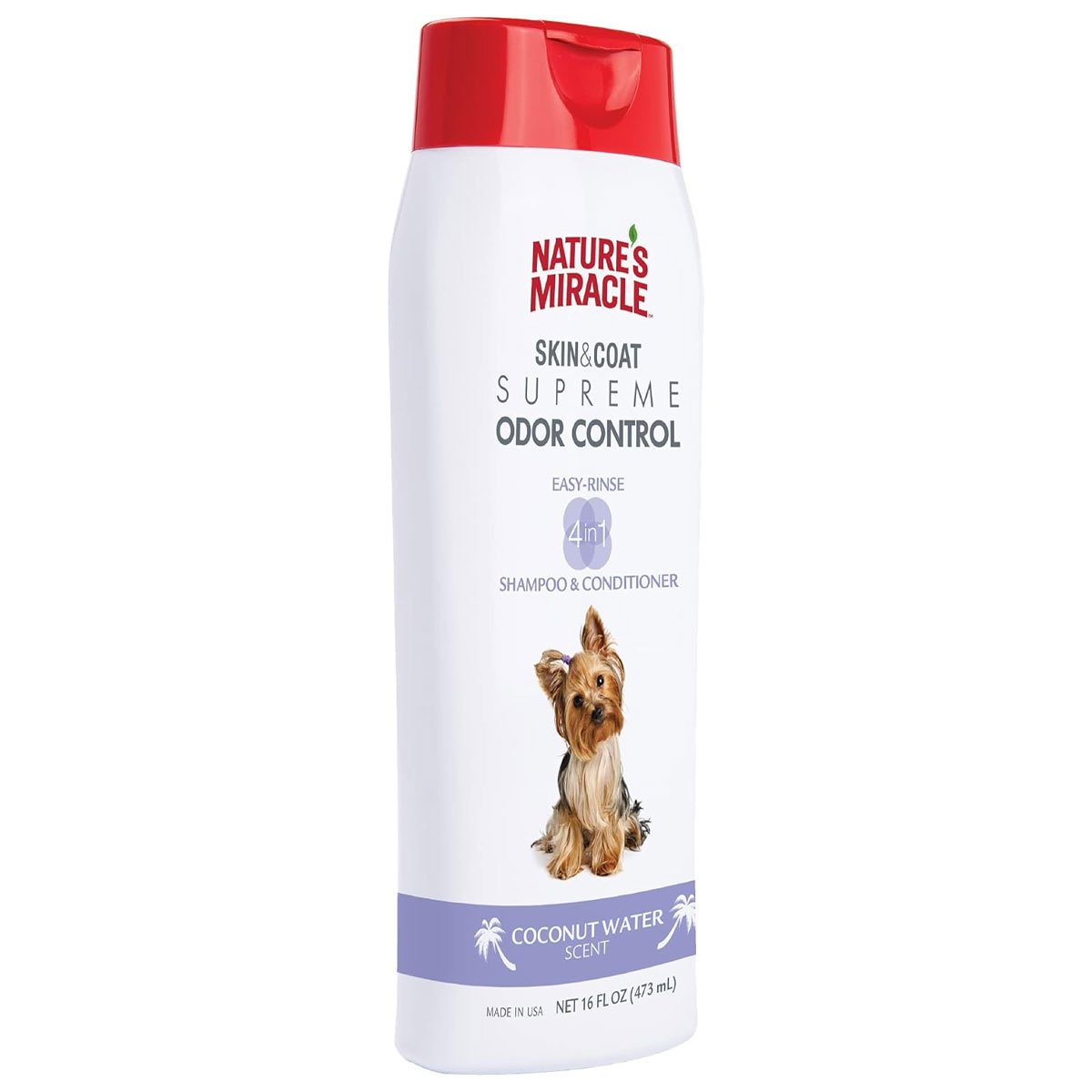 Nature’s Miracle Dog Shampoo and Conditioner for Healthy Skin & Coat Care 473ml