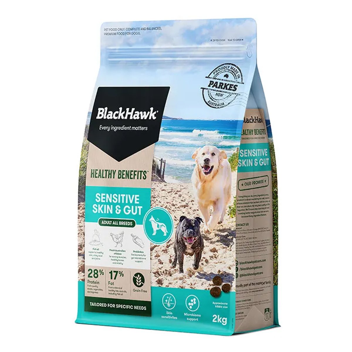 Black Hawk Healthy Benefits Dog Food for Sensitive Skin and Gut