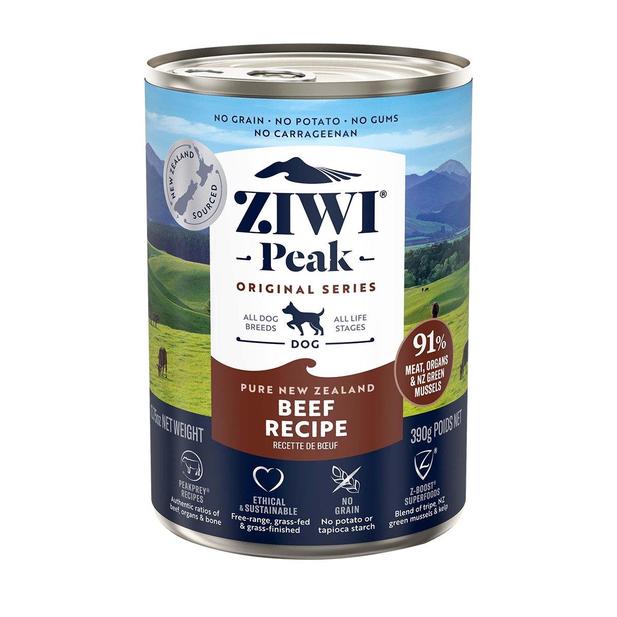 ZIWI Peak Wet Dog Food Beef | Best Wet Dog Food Australia | 170g/390g