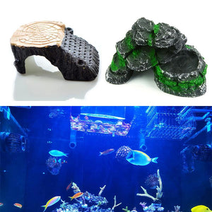 Turtle Sunbed Floating Island Pet Climbing Hideaway Fish Tank Aquascape