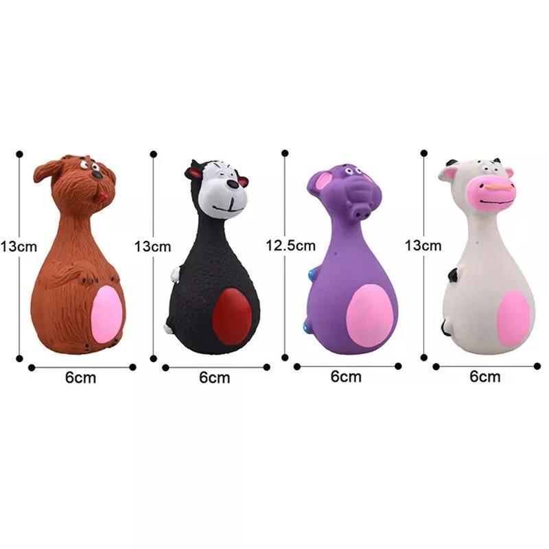 Latex Squeaky Dog Chew Toys 4 Types