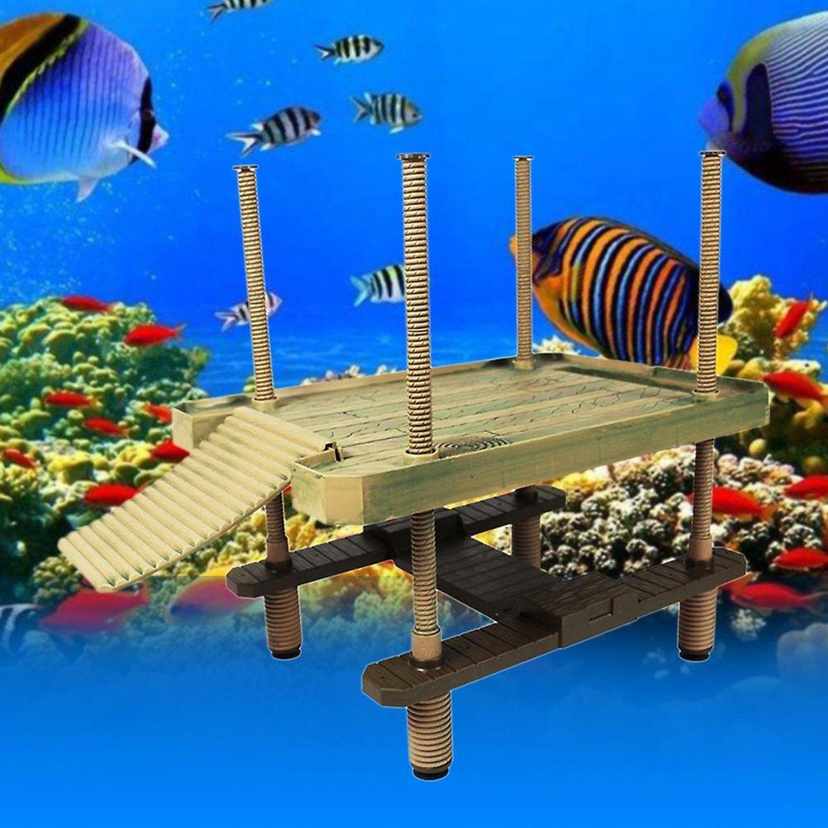 Durable turtle dock for aquatic turtles